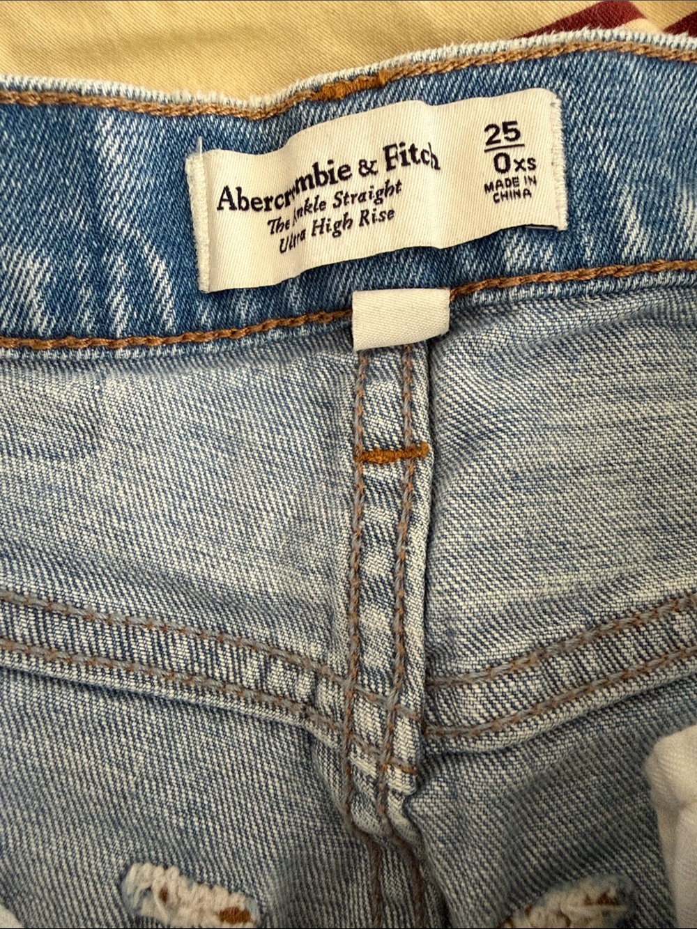 Abercrombie & Fitch Ultra High Rise Light Wash Jeans